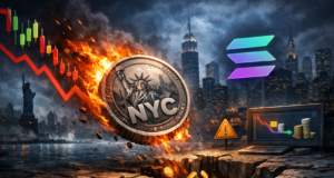 Former NYC mayor backed token tumbles on Solana amid liquidity fears