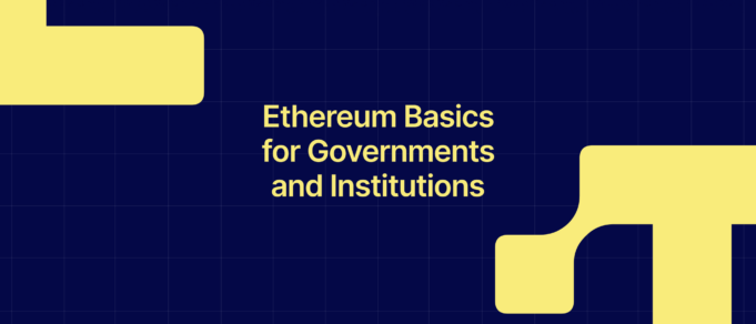 Ethereum for Governments and Institutions: Why neutral infrastructure matters now