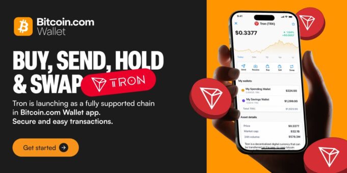 Tron Has Landed: Hold, Send, Swap, and Buy TRX, USDT and More Right in the Bitcoin.com Wallet